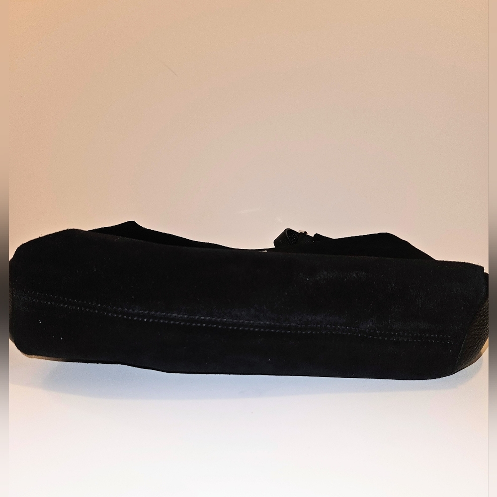 Burberry Black Suede Vintage Hobo Bag - Picture 5 of 14